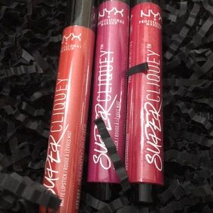 3 NYX Matte Super Cliquey Liquid Lipstick